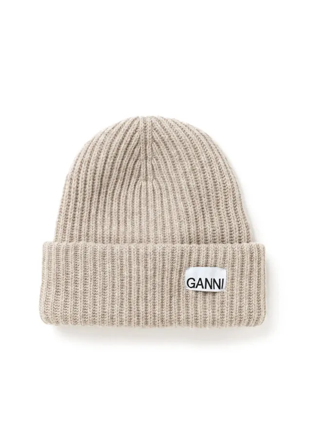 Ganni Structured Rib Beanie A4429