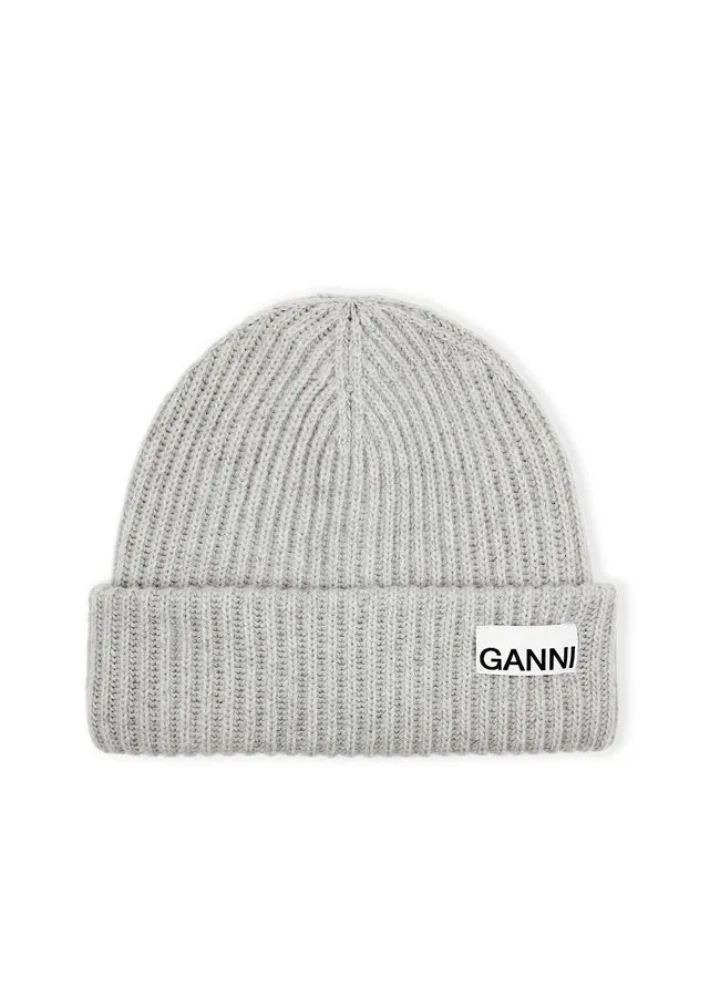 Ganni Structured Rib Beanie A4429