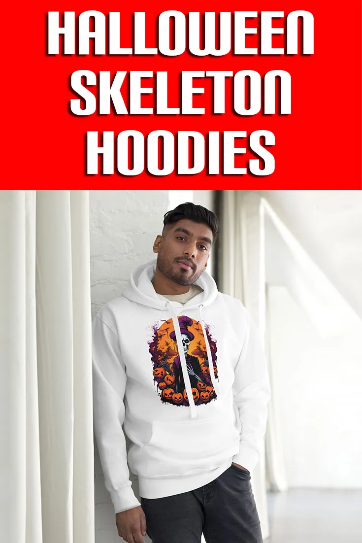 Get Spooktacular with Skeleton-themed Halloween Hoodies 002