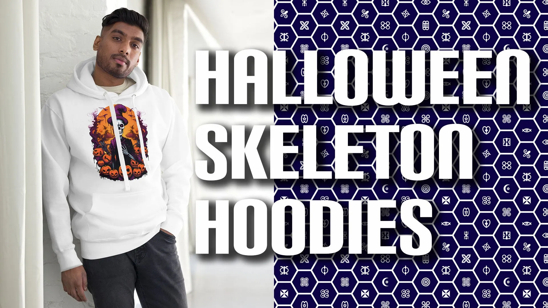 Get Spooktacular with Skeleton-themed Halloween Hoodies 002