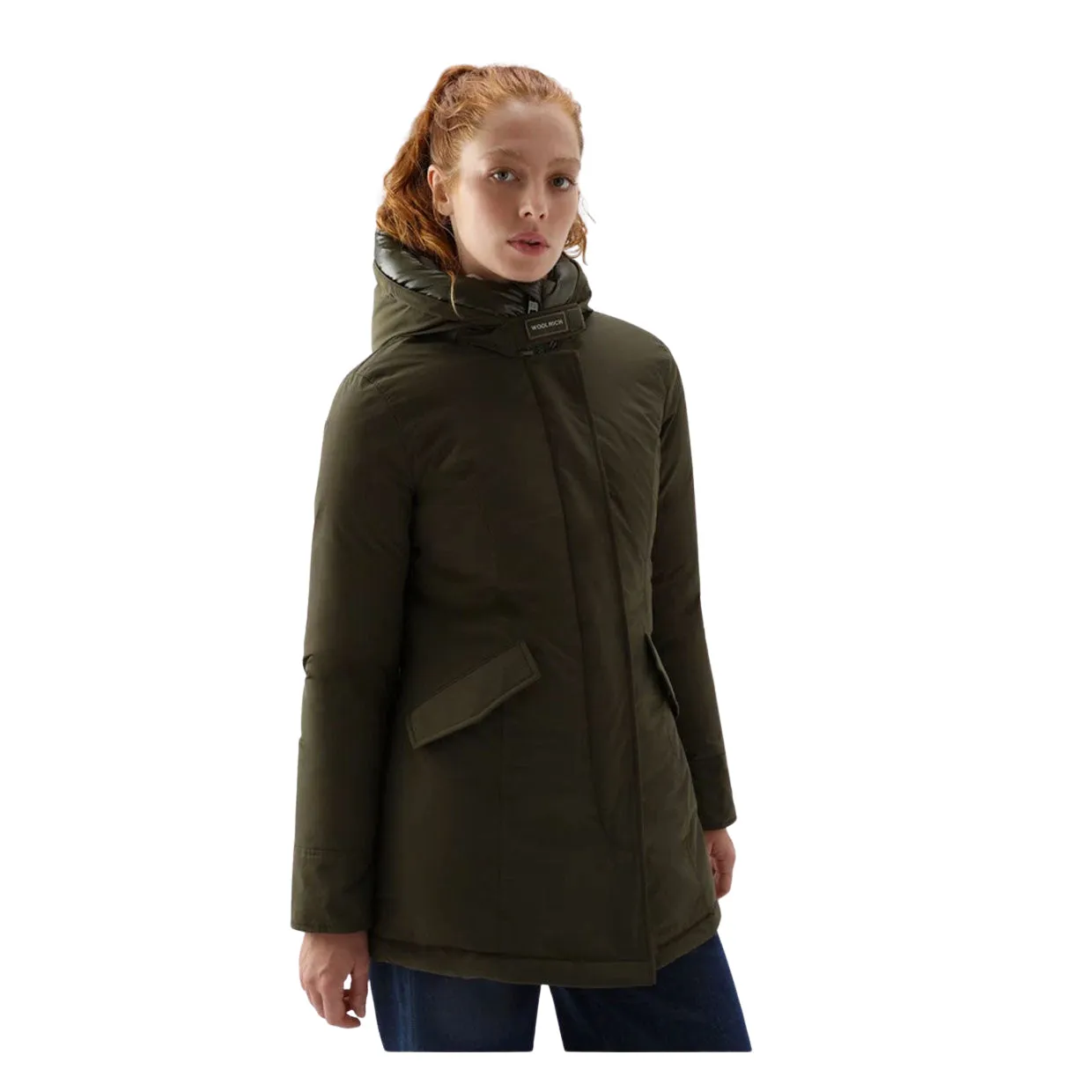 Giubbino Donna Woolrich Luxury Arctic Parka Verde