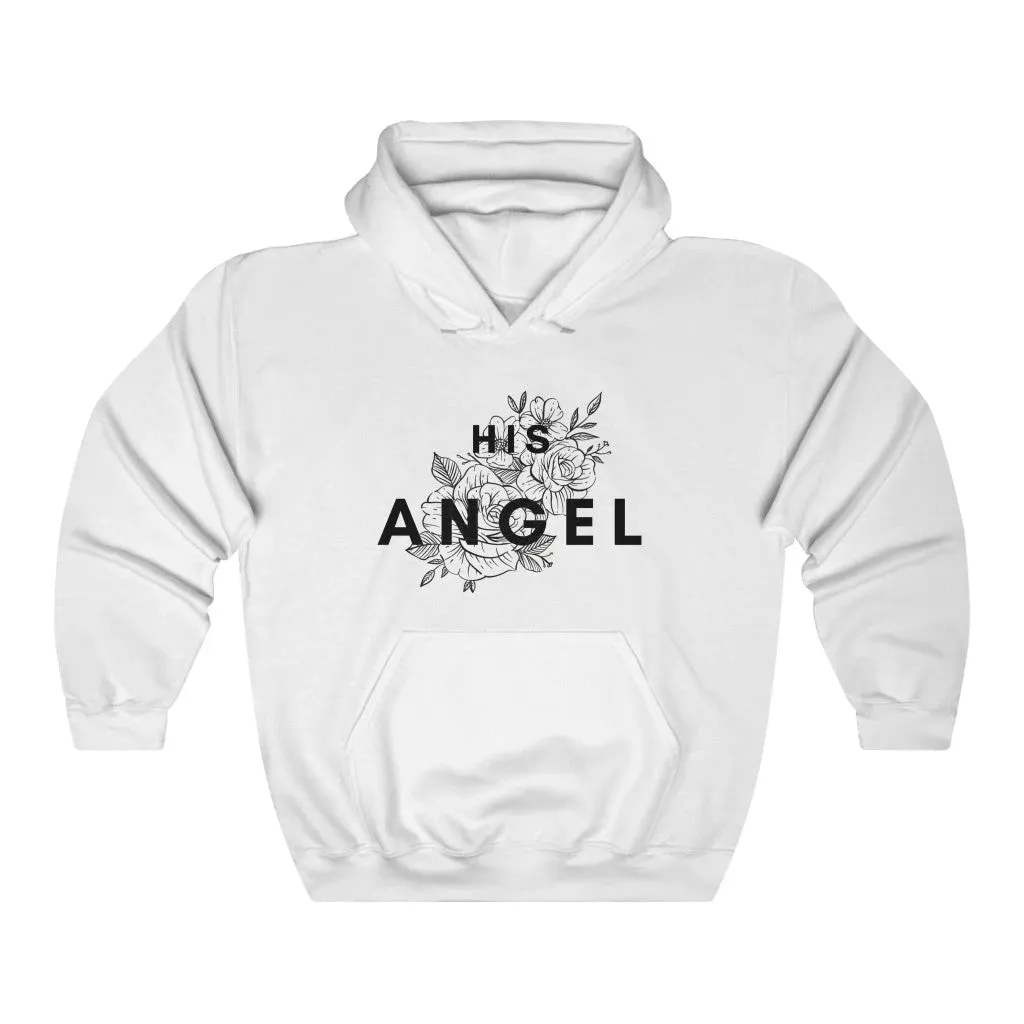 Her Demon / His Angel Couple Hoodies White