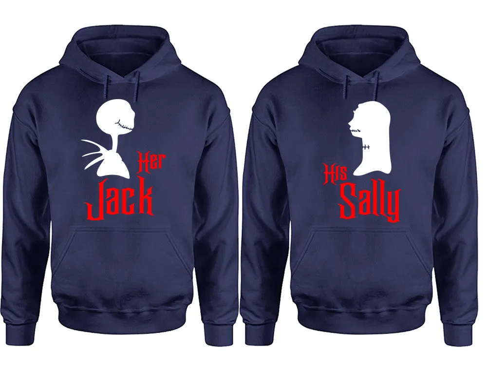 Her Jack and His Sally Couple Matching Pullover Hoodies