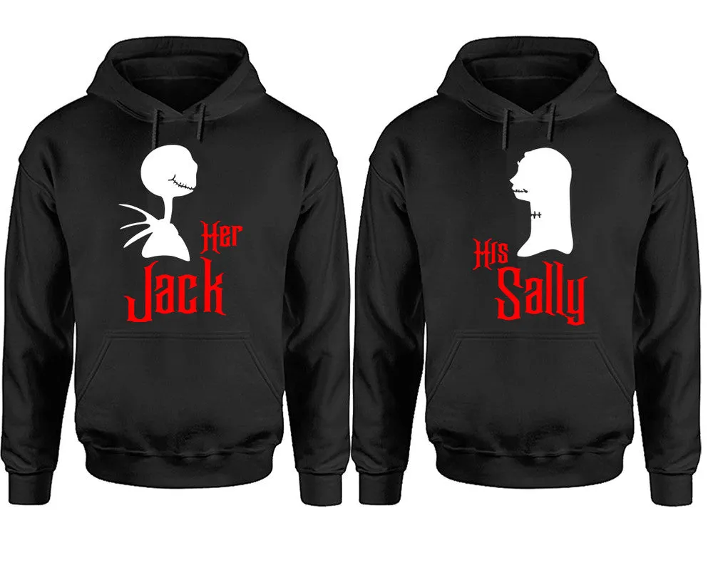 Her Jack and His Sally Couple Matching Pullover Hoodies