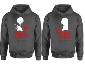 Her Jack and His Sally Couple Matching Pullover Hoodies