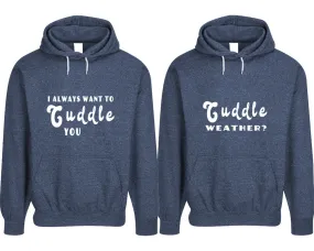 I Always Want to Cuddle You Couple Matching Speckle Hoodies