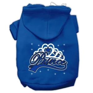 I'm A Prince Screen Print Pet Hoodies Blue Size Lg (14)