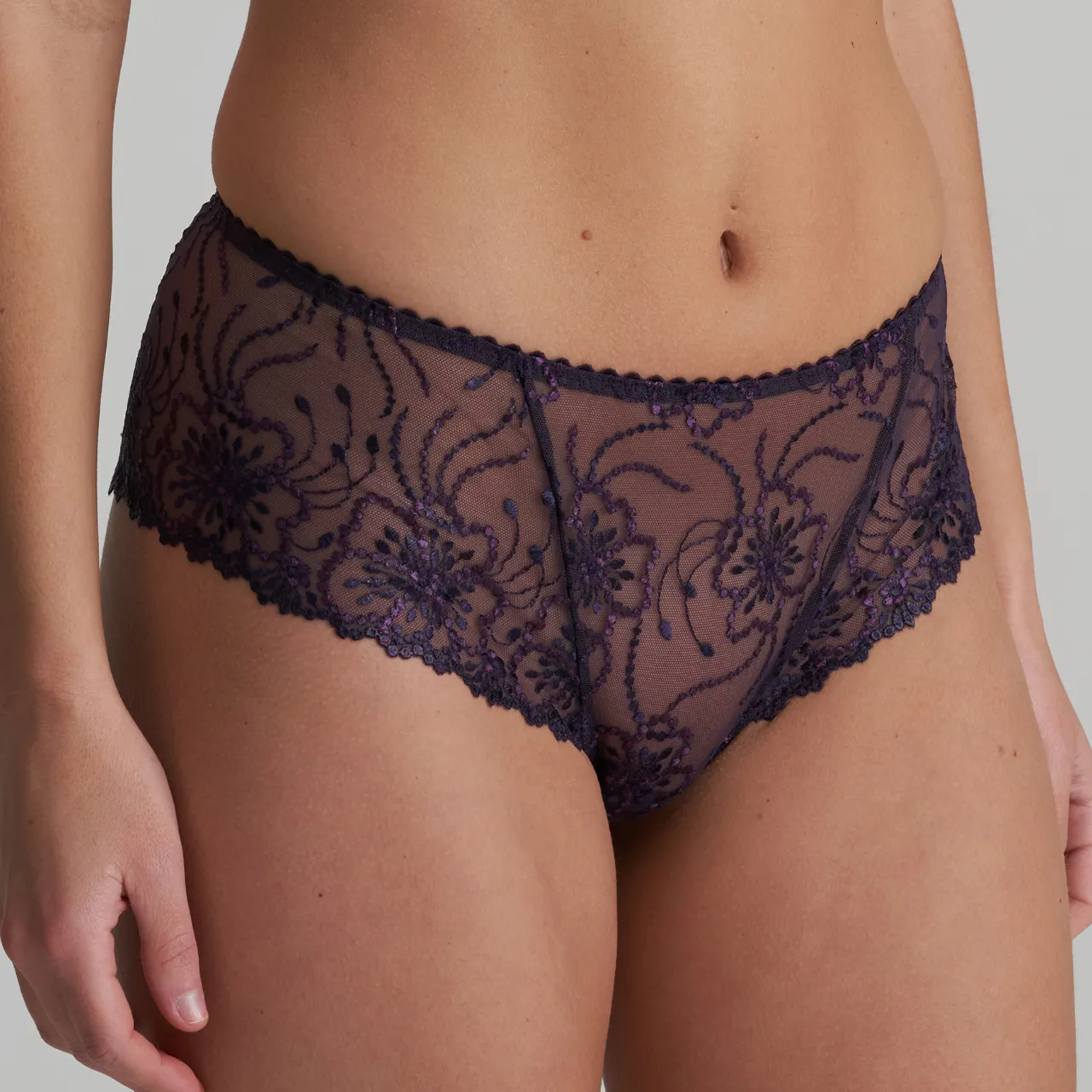 Jane Luxury Thong in Amethyst