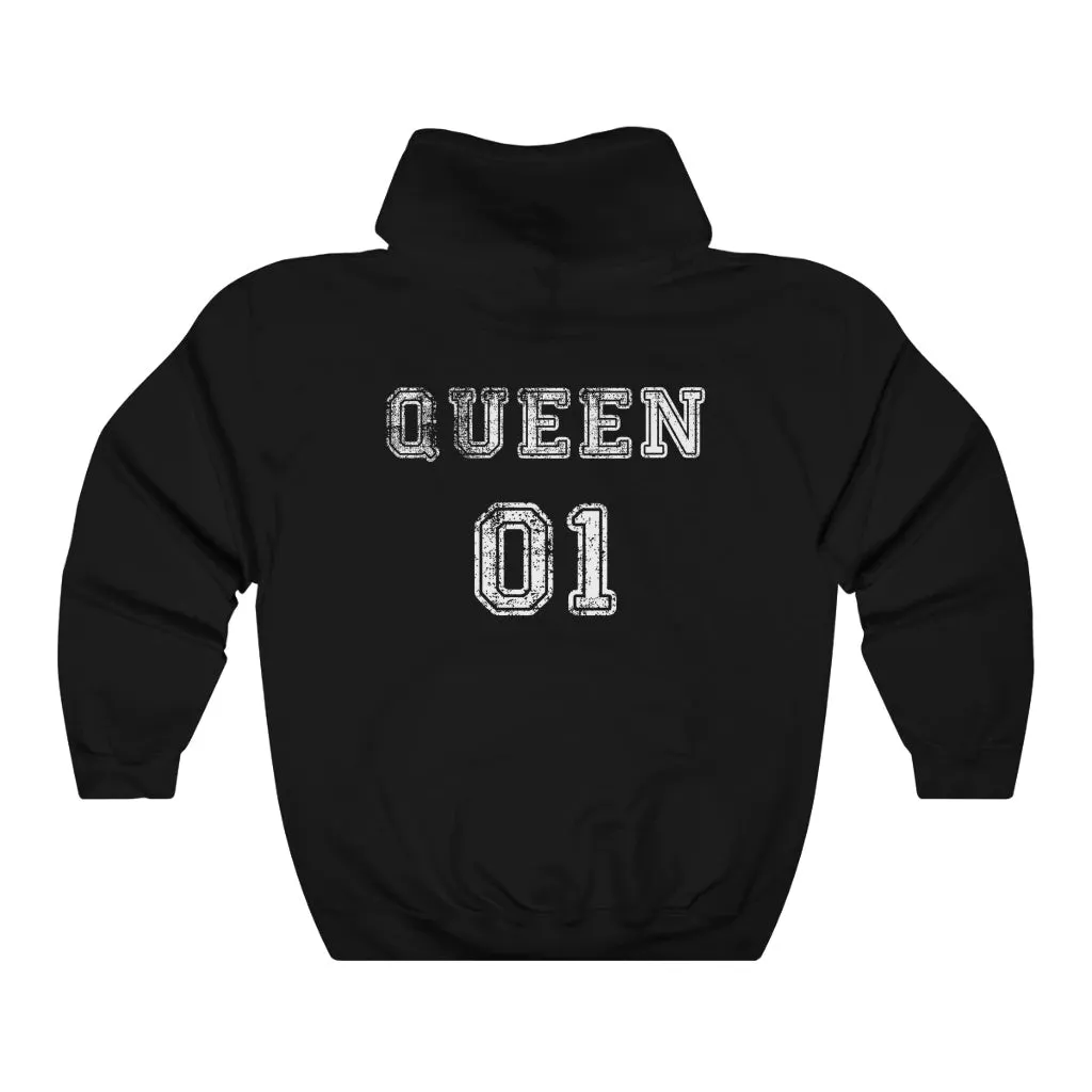 King And Queen 01 Couple Hoodies