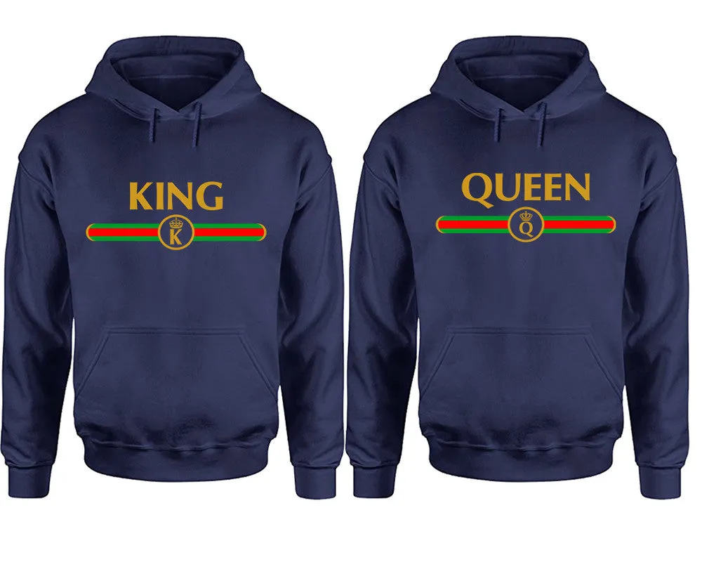 King and Queen Couple Matching Pullover Hoodies