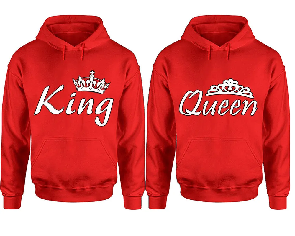 King and Queen Couple Matching Pullover Hoodies