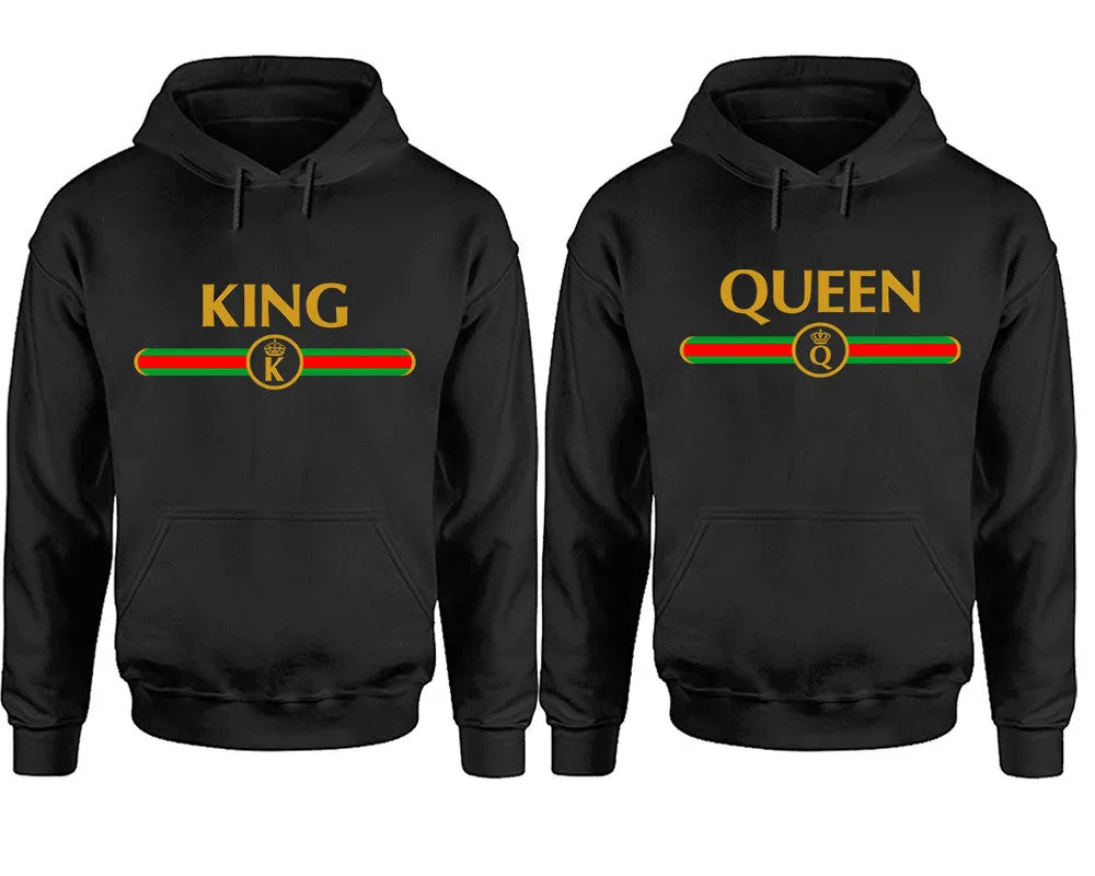 King and Queen Couple Matching Pullover Hoodies