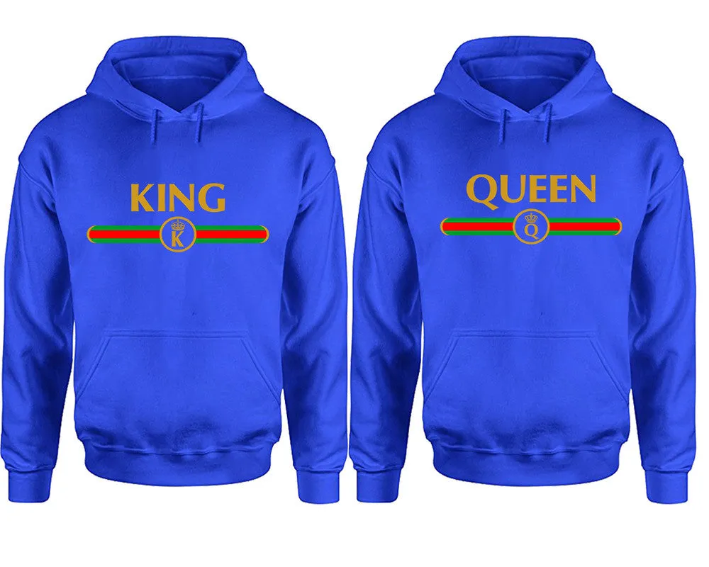 King and Queen Couple Matching Pullover Hoodies