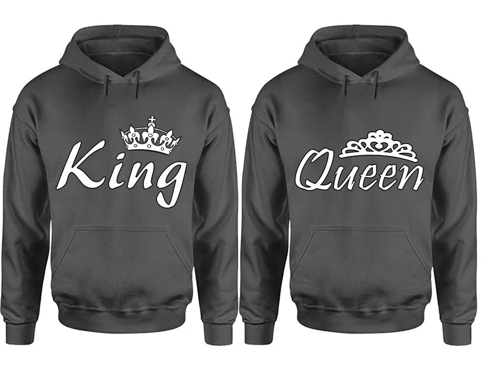 King and Queen Couple Matching Pullover Hoodies