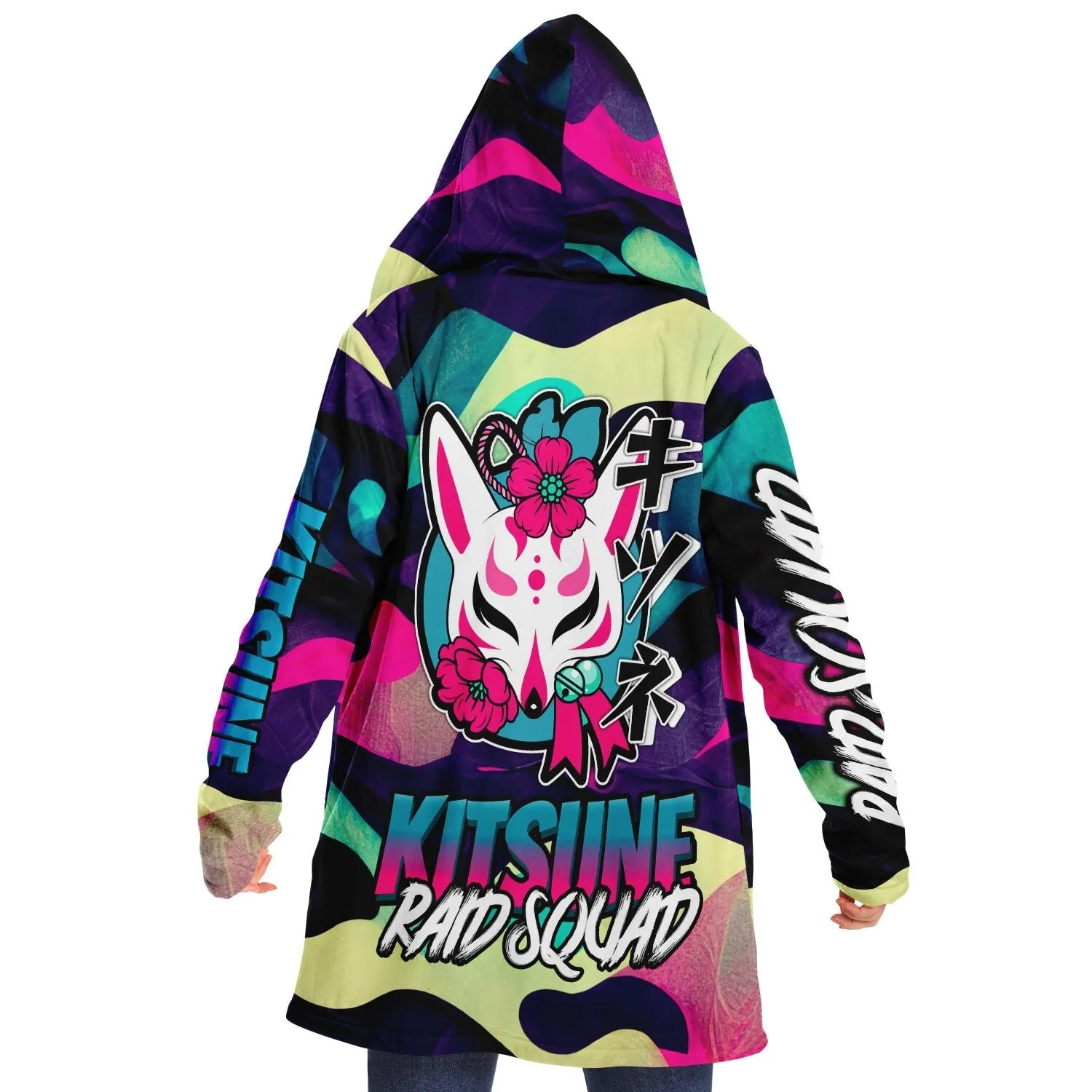 Kitsune Funky Colored Camo Women Cloak