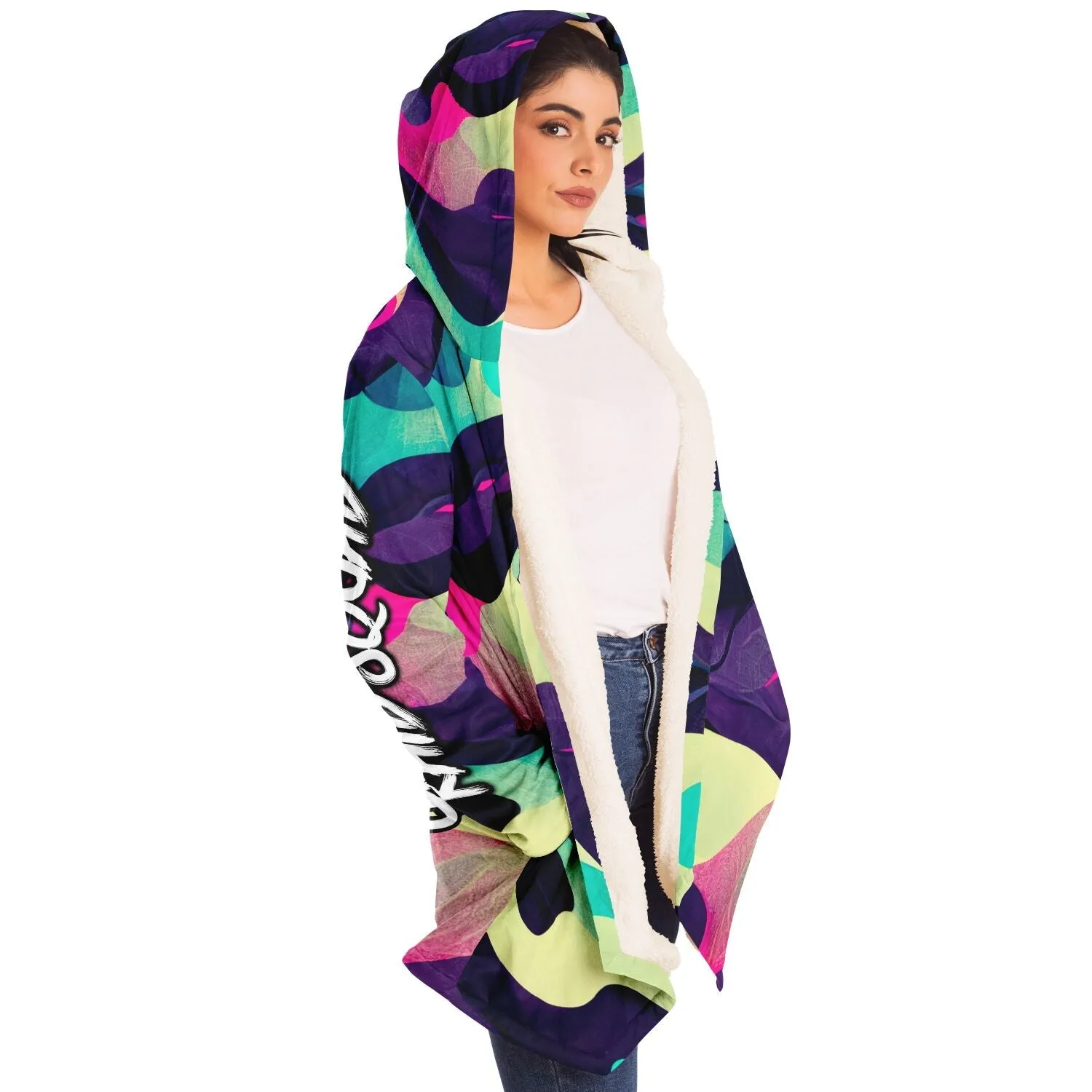 Kitsune Funky Colored Camo Women Cloak