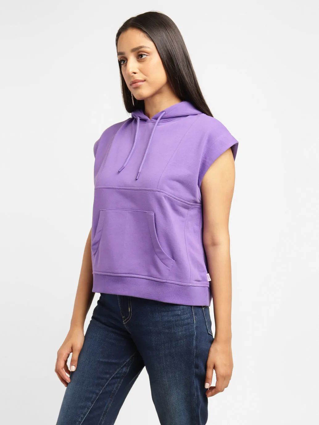 Levi's x Deepika Padukone Solid Purple Hoodies