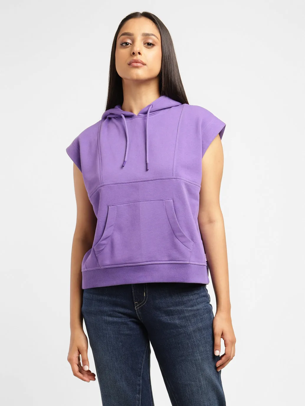 Levi's x Deepika Padukone Solid Purple Hoodies