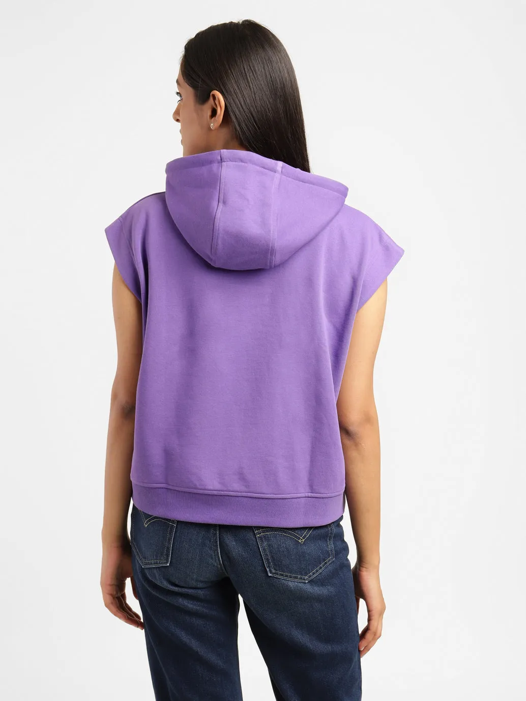 Levi's x Deepika Padukone Solid Purple Hoodies