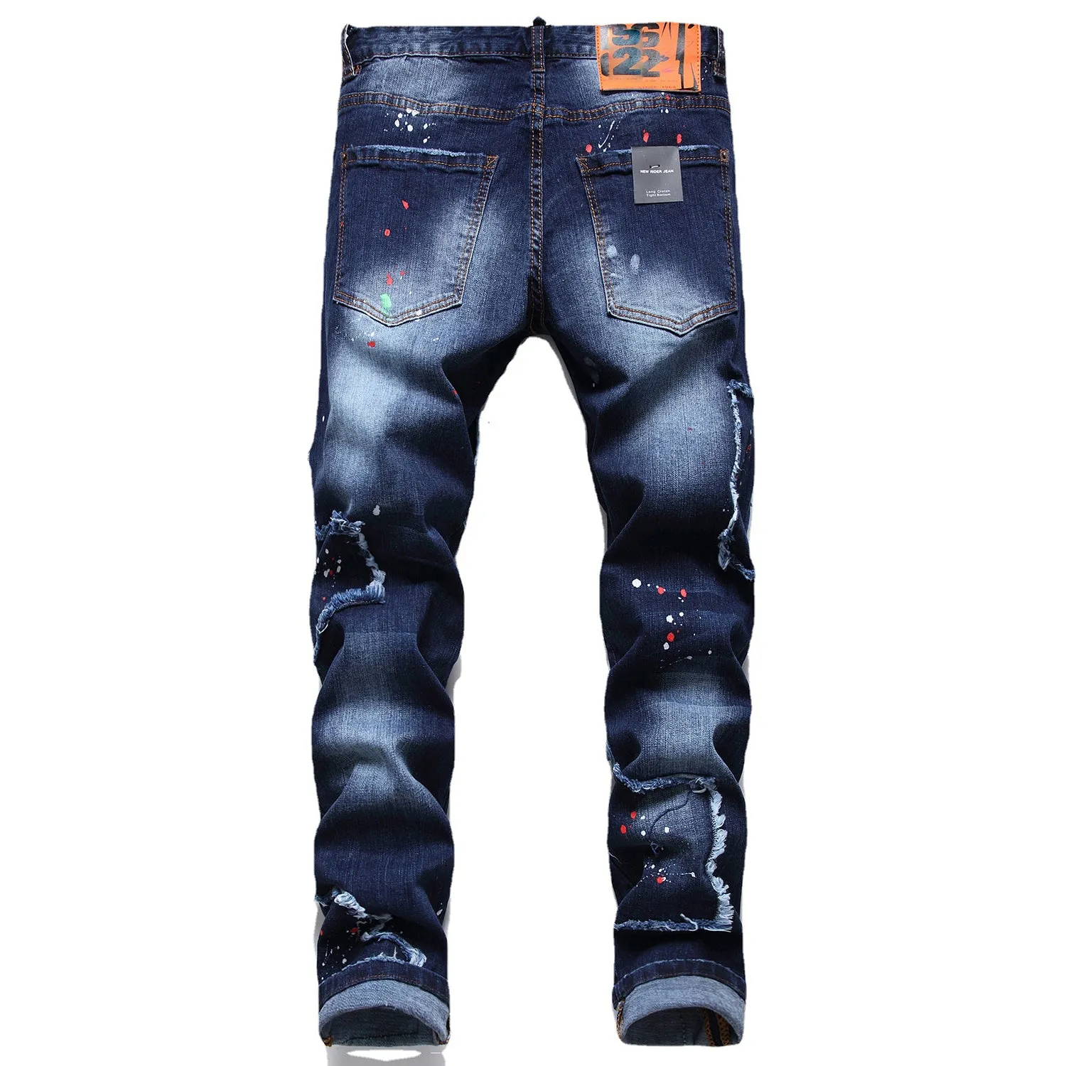 light luxury plant splat denim Jeans