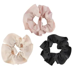 LUXURY SATIN TRIM SCRUNCHIES