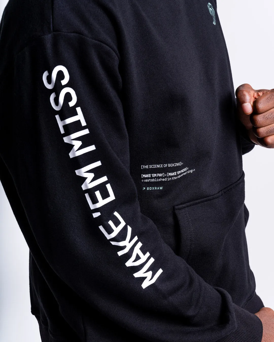 Make 'Em Miss Oversized Hoodie - Black