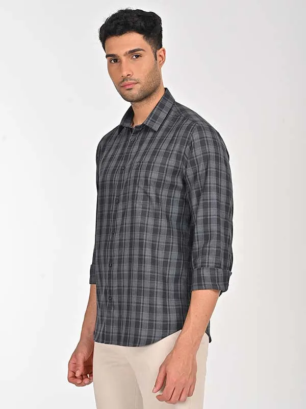 Men Checked Full Sleeve Cotton Shirt