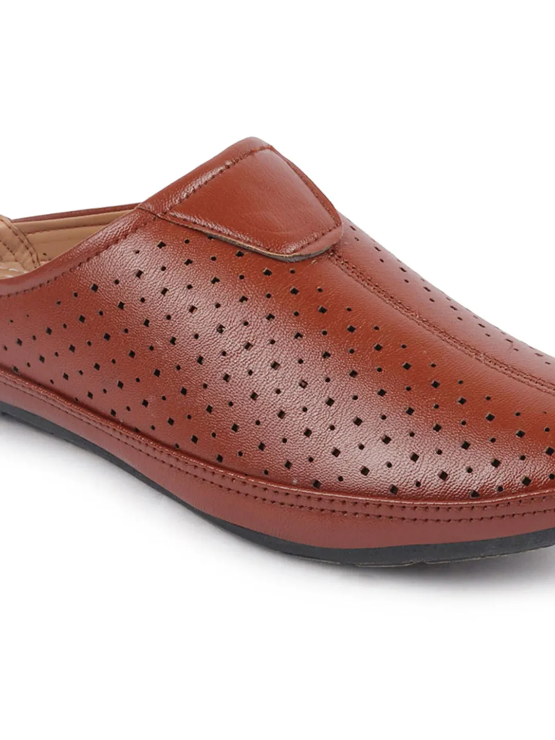 Men Tan Ethnic Slip-On Juttis