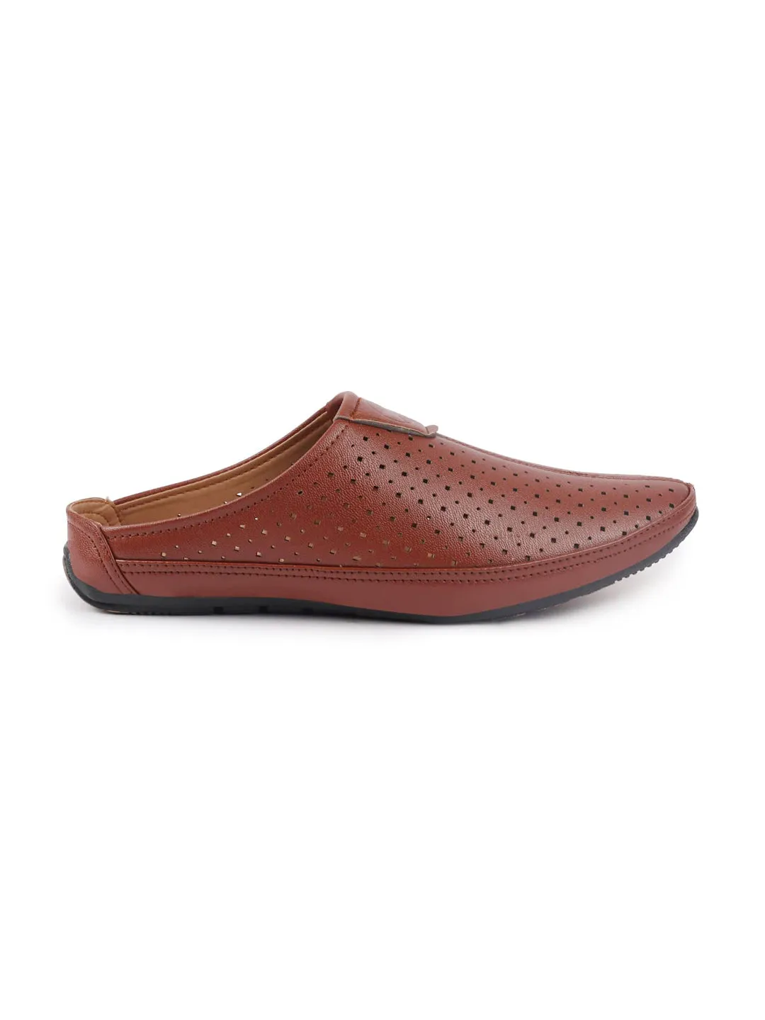 Men Tan Ethnic Slip-On Juttis