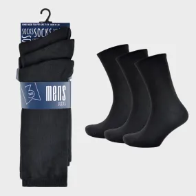 Men`s Classic 3pk Black Socks