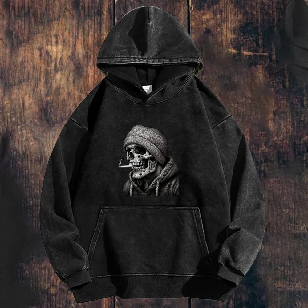 Mens Vintage Skeleton Hoodies