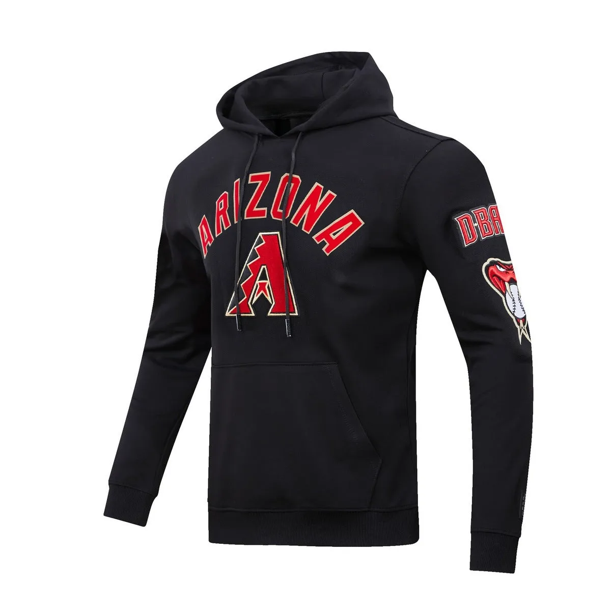 MLB ARIZONA DIAMONDBACKS CLASSIC MEN'S PO HOODIE (BLACK)