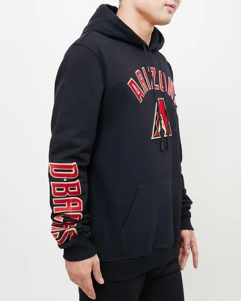 MLB ARIZONA DIAMONDBACKS CLASSIC MEN'S PO HOODIE (BLACK)