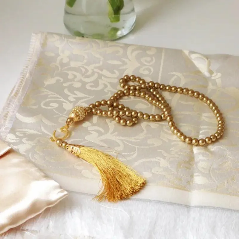 MR048 Luxury Prayer Mat and Tasbeeh Set