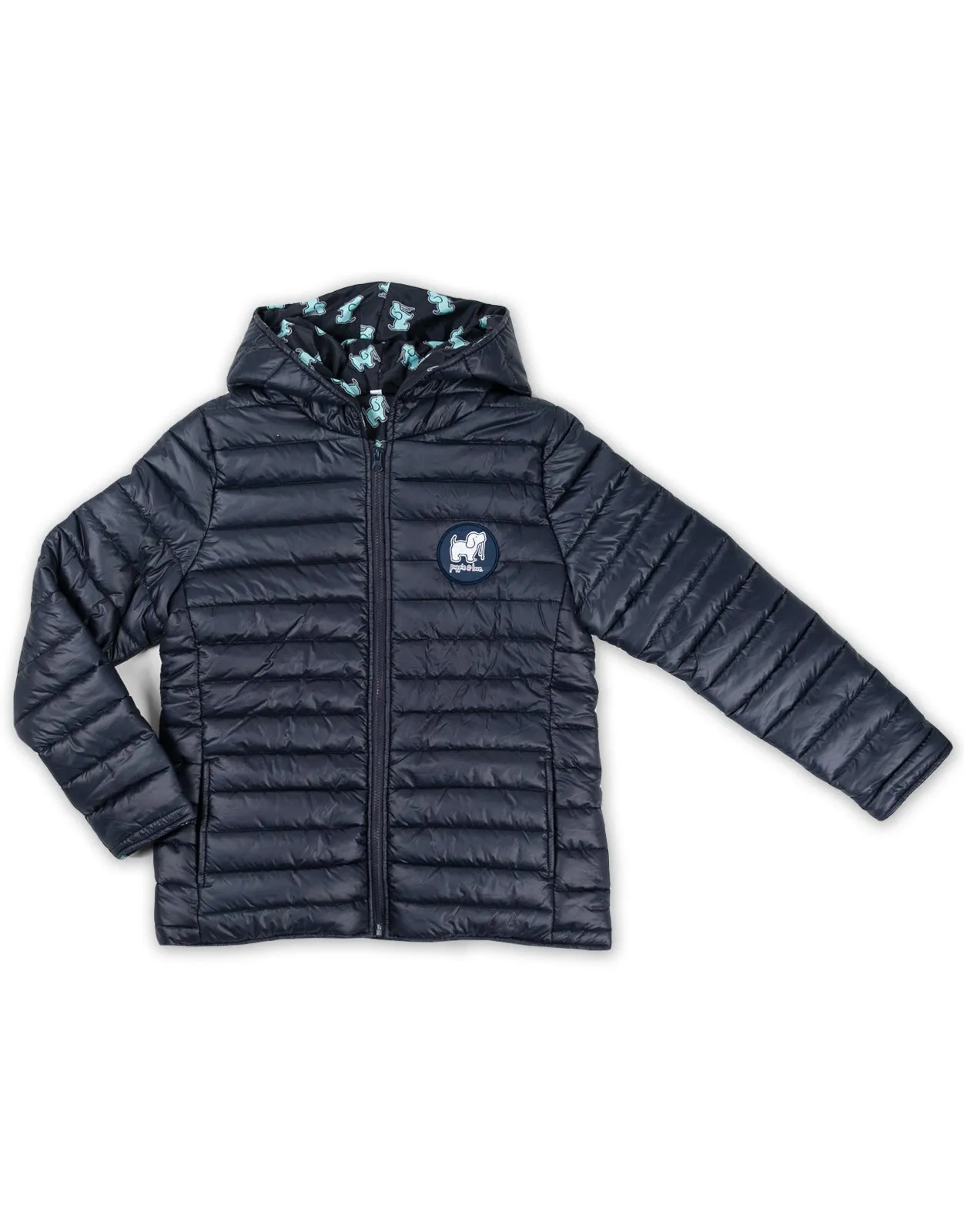 NAVY PUFFER JACKET