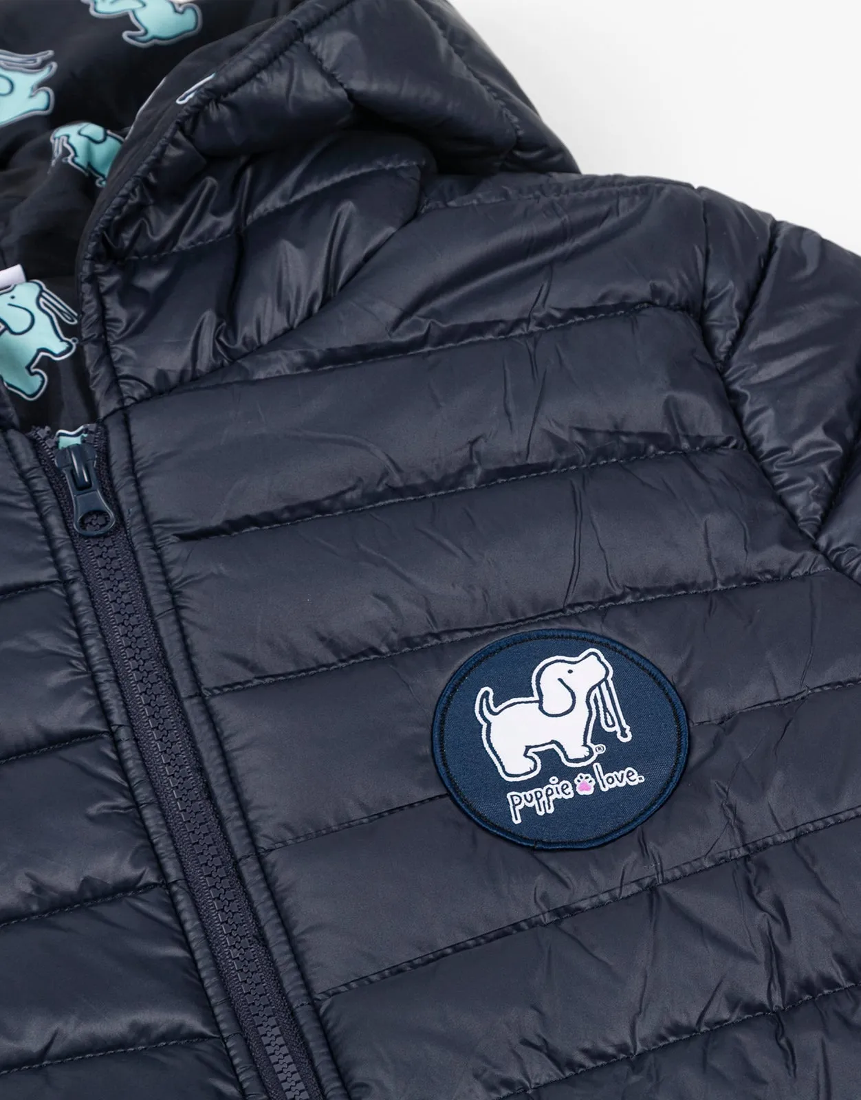 NAVY PUFFER JACKET