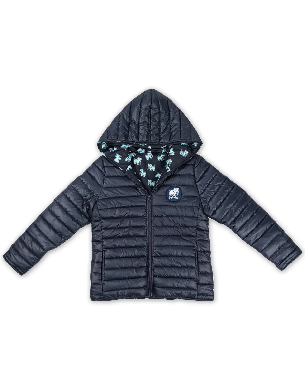 NAVY PUFFER JACKET