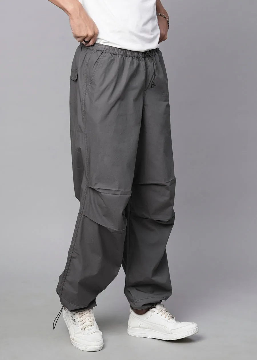 Parachute Pants For Men - Grey