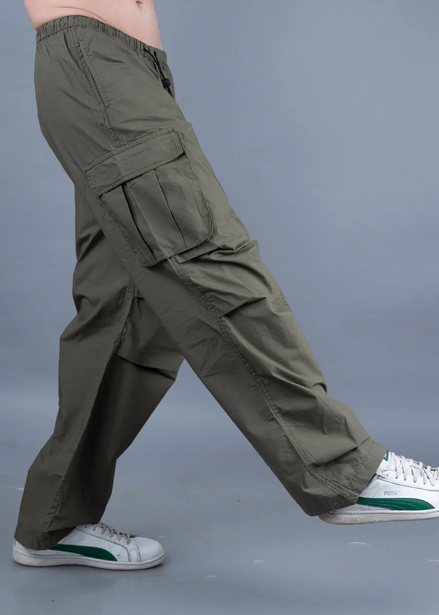 Parachute Pants For Men - Olive Green