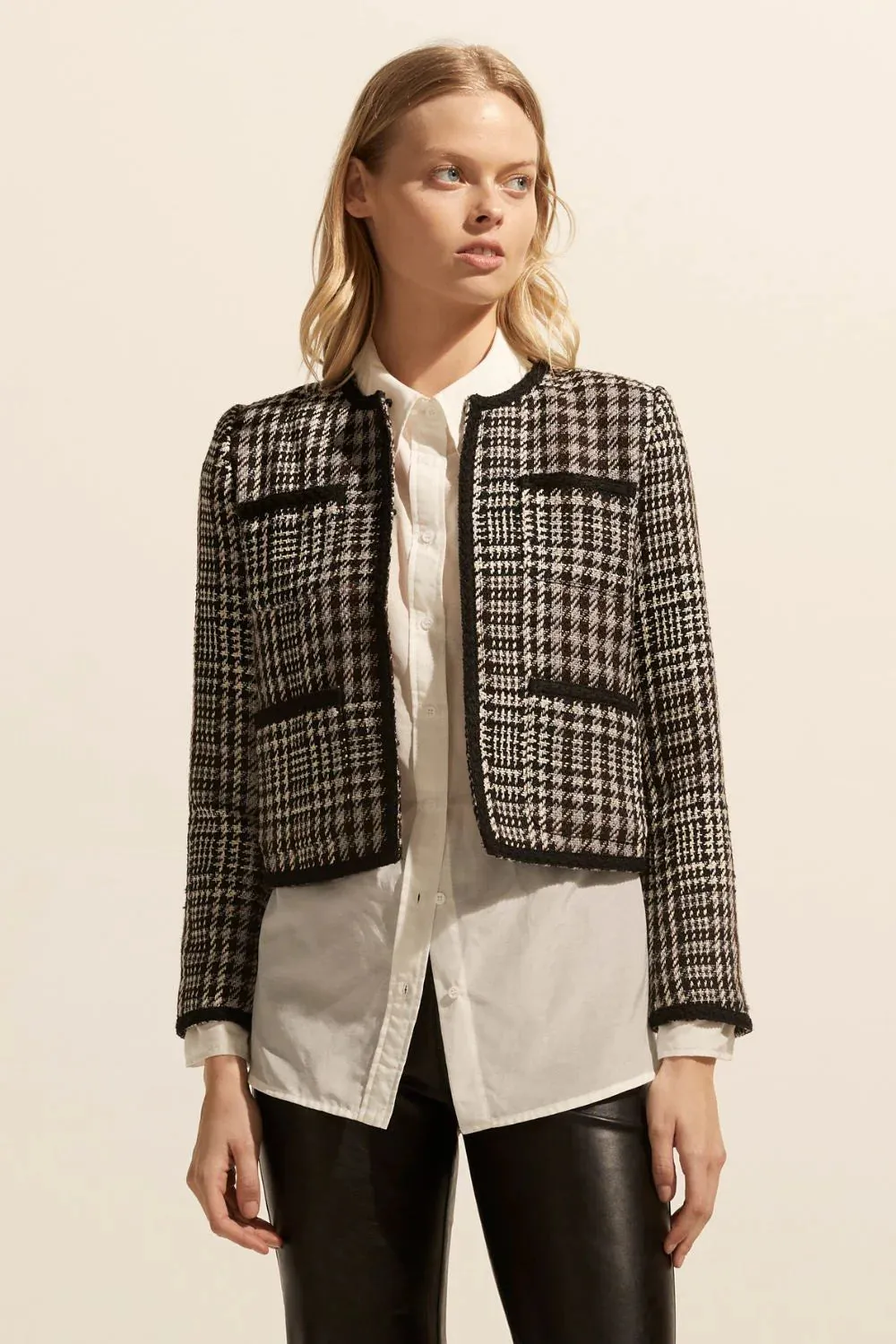 Patron Tweed Jacket Check Boucle