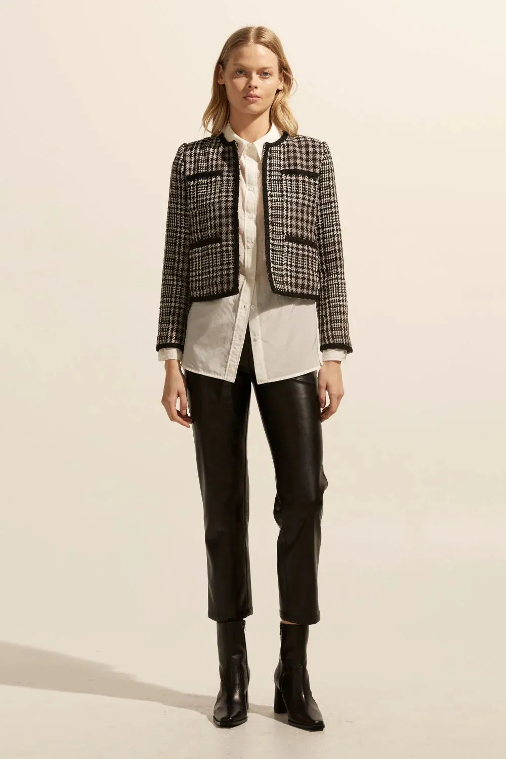 Patron Tweed Jacket Check Boucle