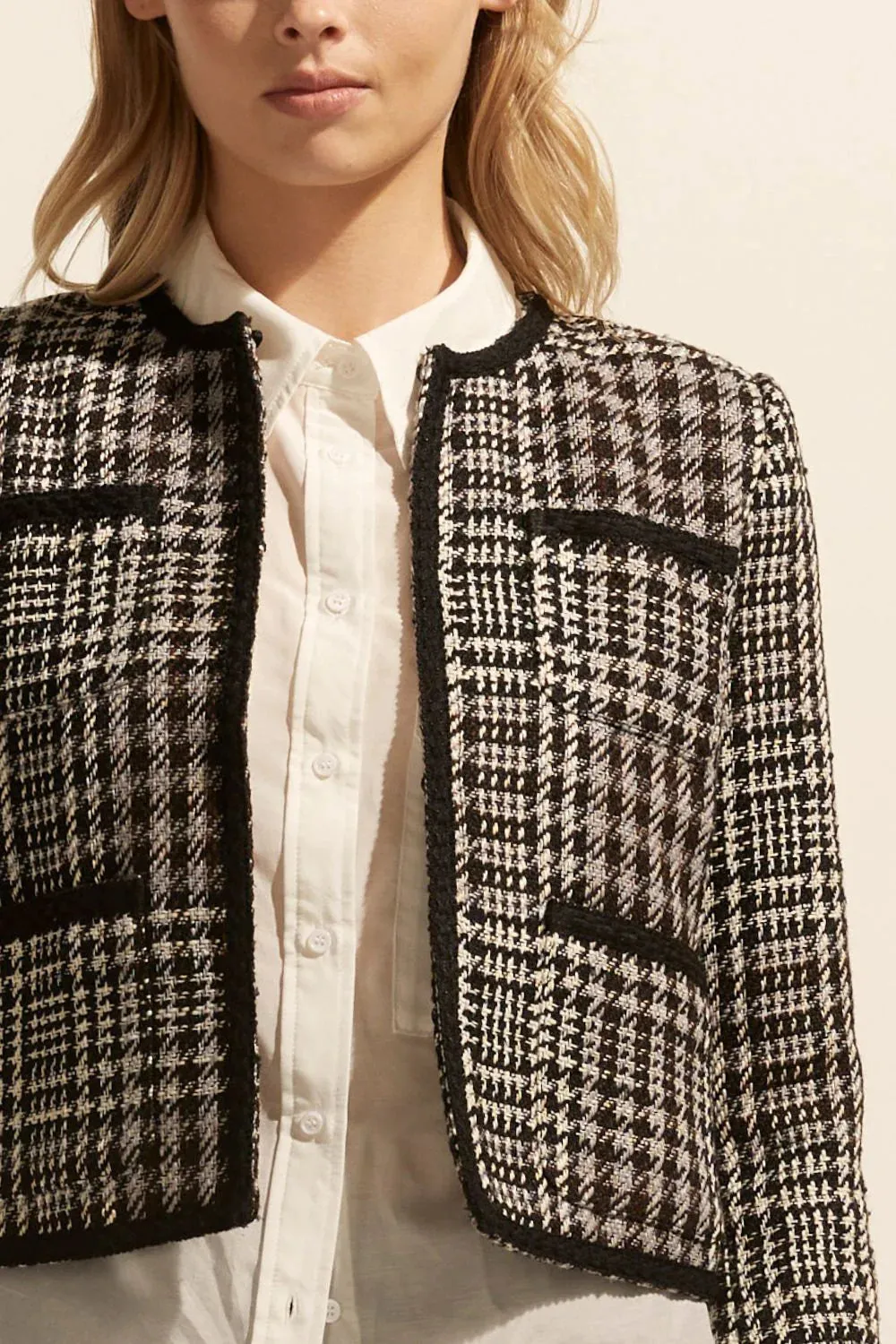 Patron Tweed Jacket Check Boucle