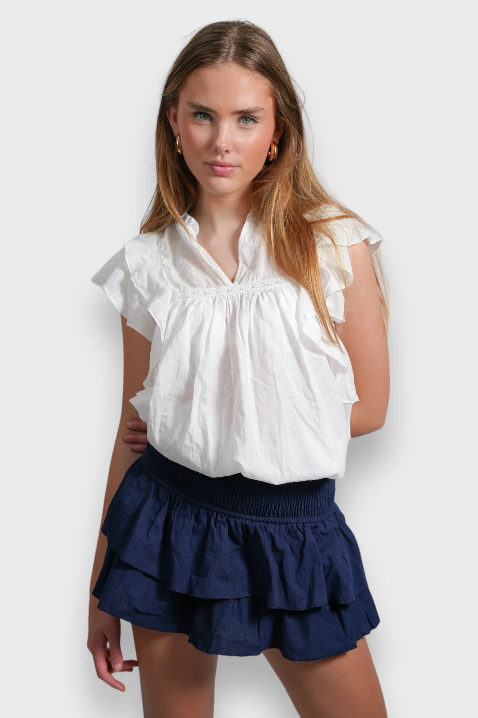 "Linnen" skirt navy