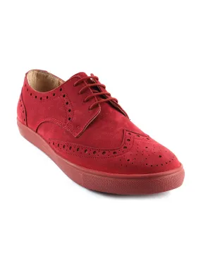 Red Casual Lace-ups