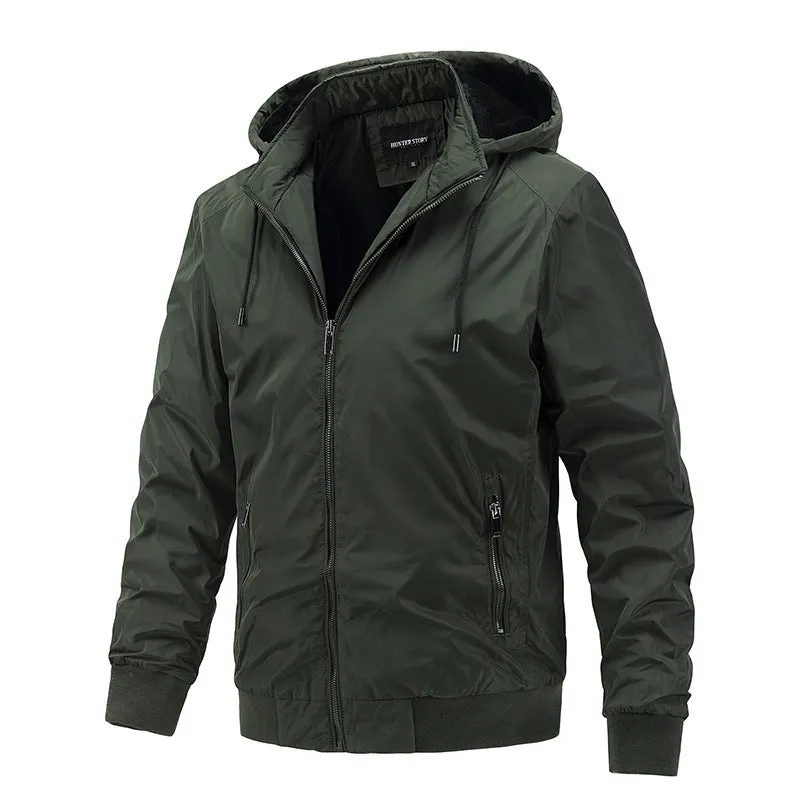 Removable Hooded Casual Men's Jacket