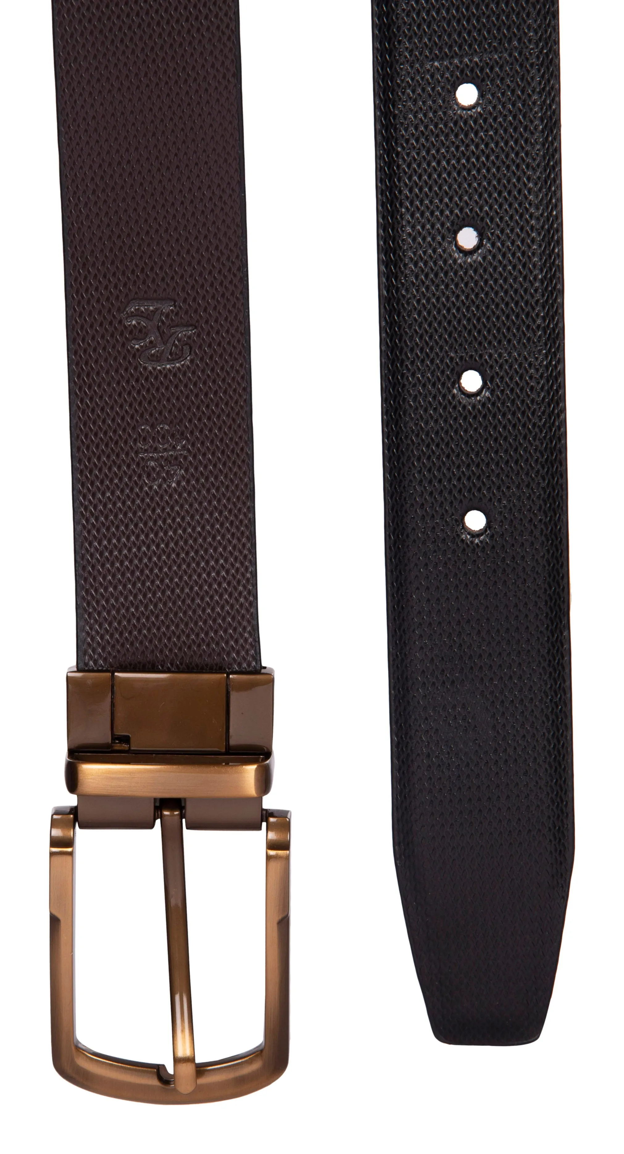 RL Lizard Print Reversible Formal Leather Belt