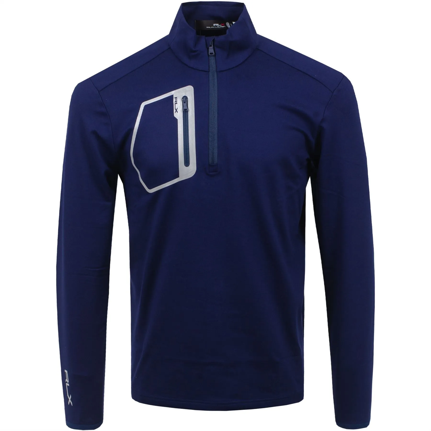 2024 RLX Mens Luxury Performance Jersey Half Zip Pullover - French Navy