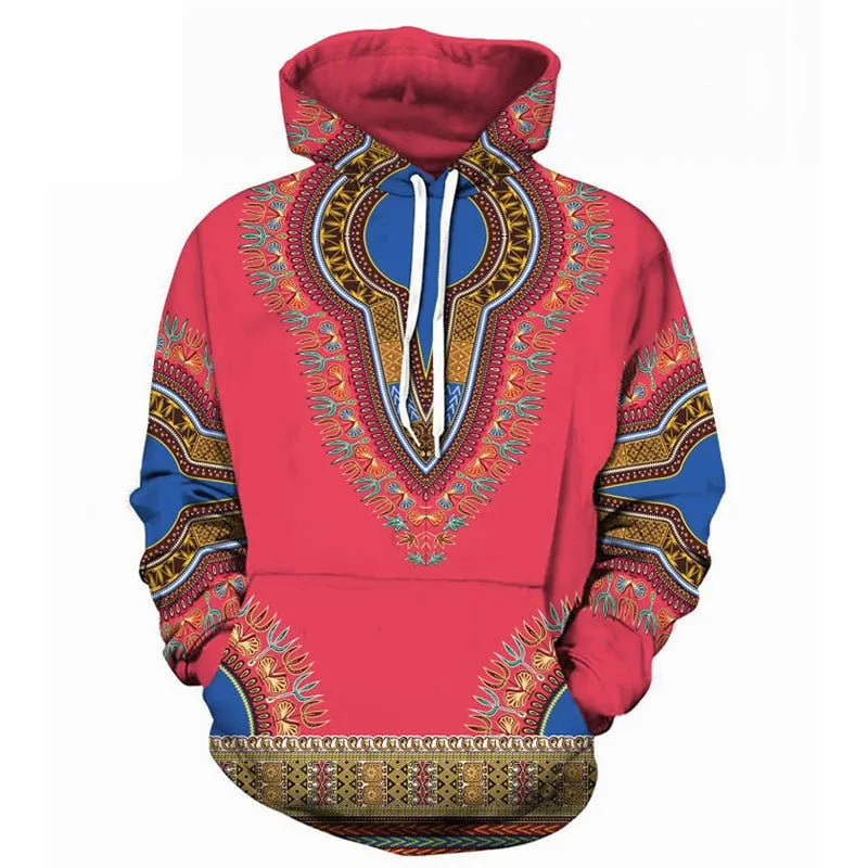 Spring Autumn African Dashiki Print Hoodie Pullover Men Women Casual 3D Hoodies Sweatshirts Men Hip Hop Hoody Tracksuit Moletons