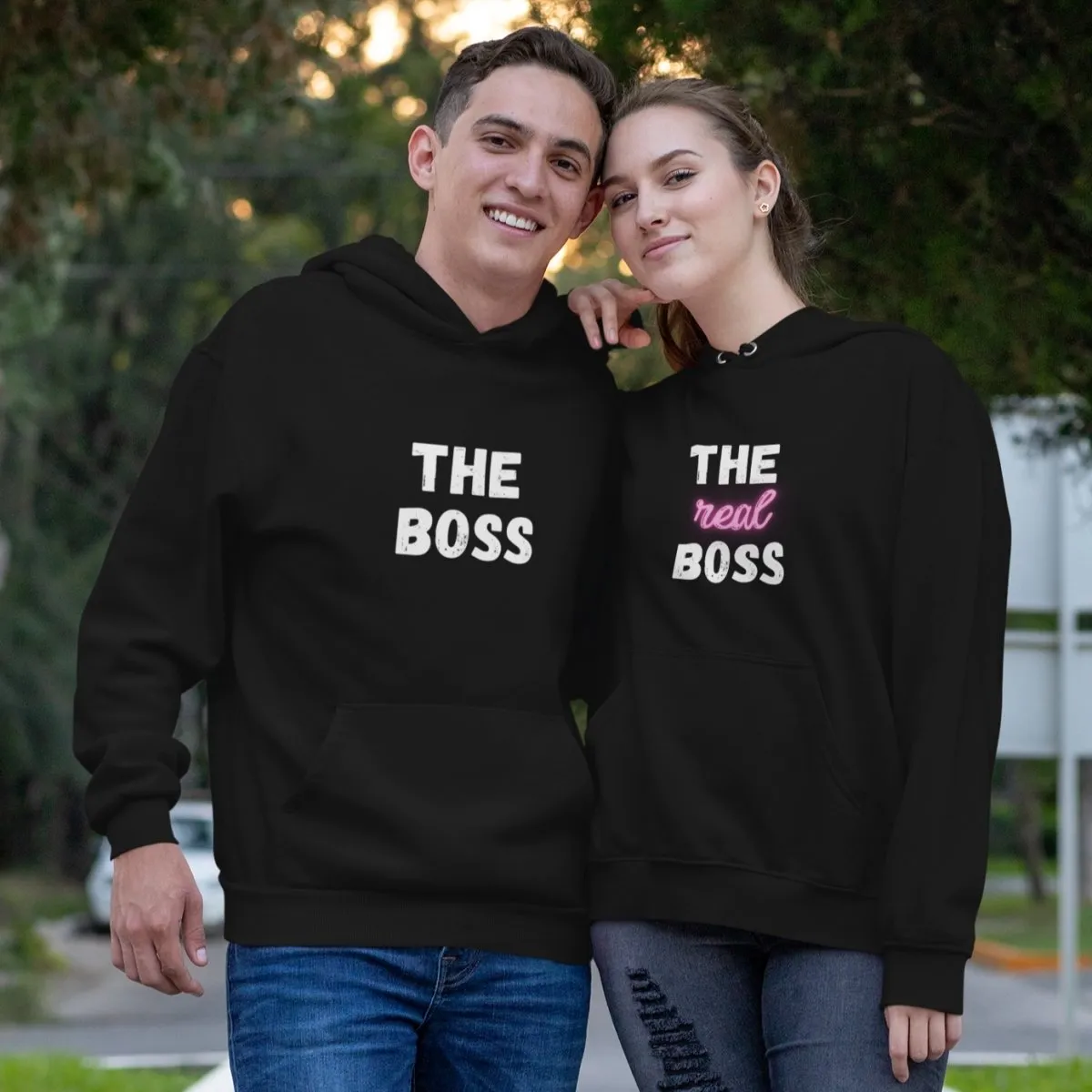 The Boss And Real Boss Couple Hoodies