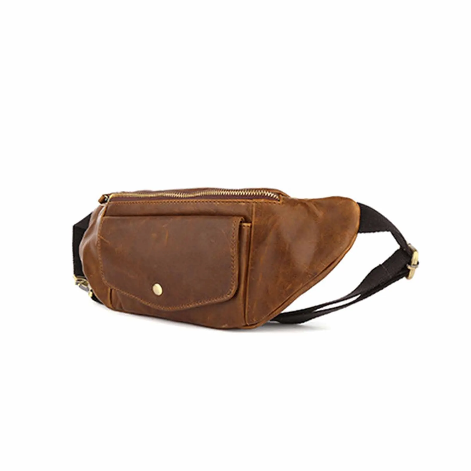 Vintage Leather Belt Bag For Women